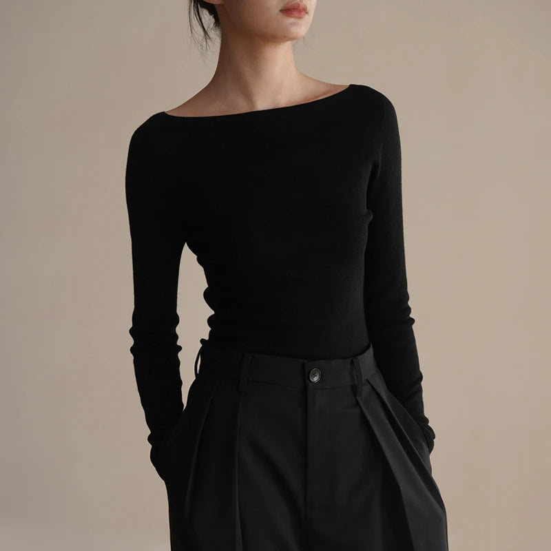 Cashmere Off-Shoulder Sweater