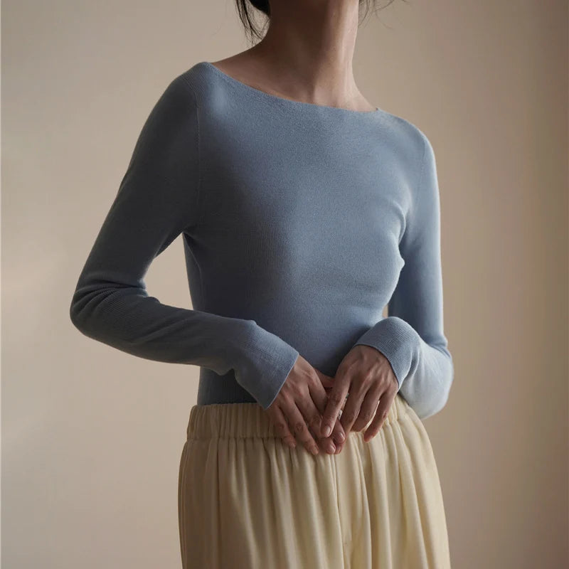 Cashmere Off-Shoulder Sweater